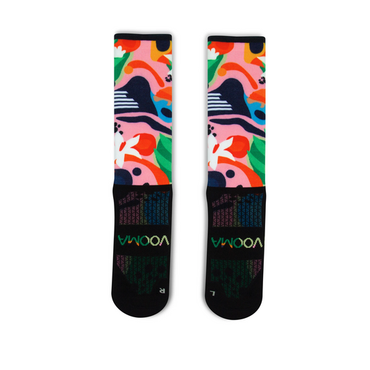 Abstract Hippo Crew Sock