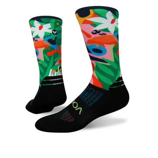 Abstract Hippo Crew Sock