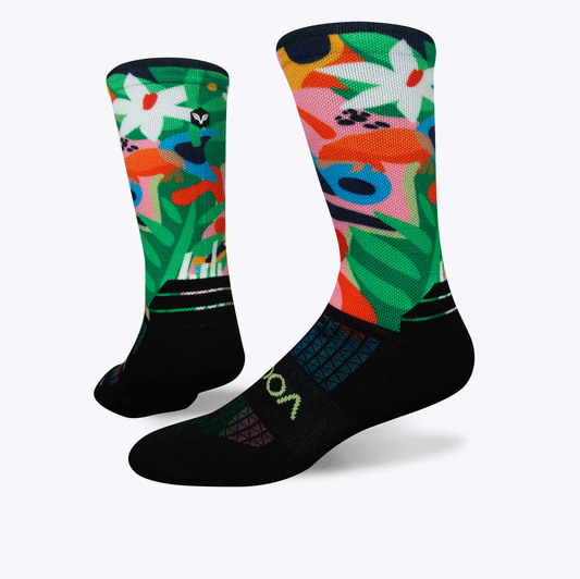 Abstract hippo crew sock | Vooma Socks UK