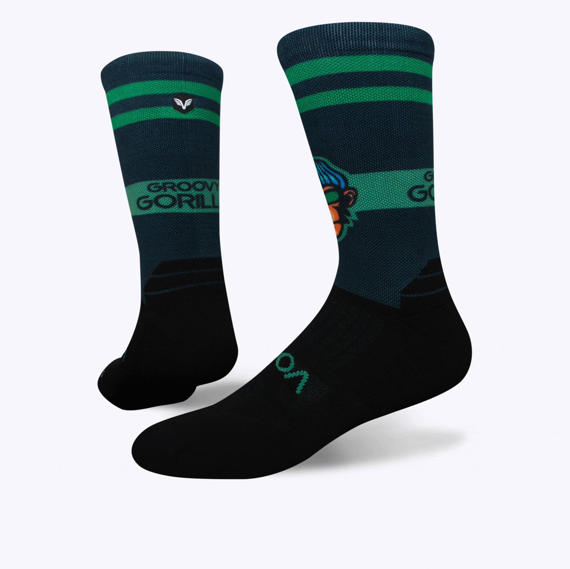 Groovy gorilla crew sock | Vooma Socks UK