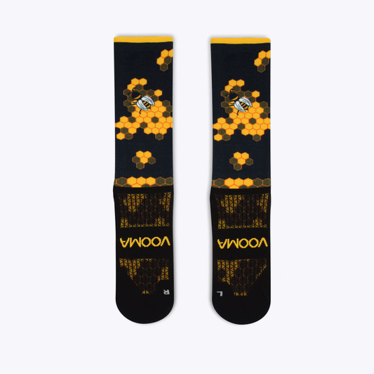 Honey bee crew sock | Vooma Socks UK