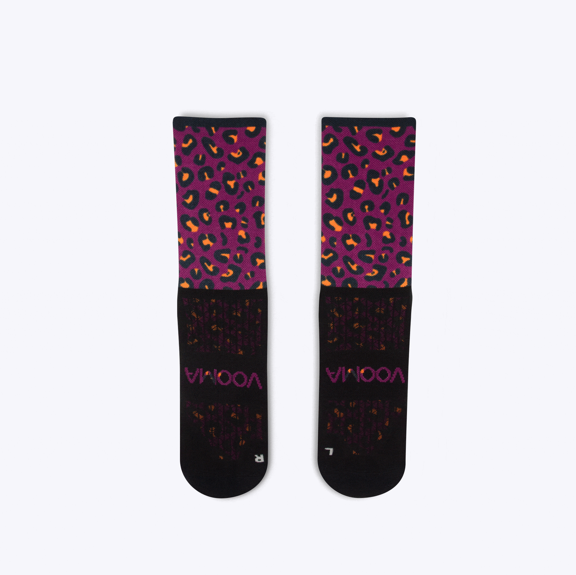 Leopard skin quarter sock | Vooma Socks UK