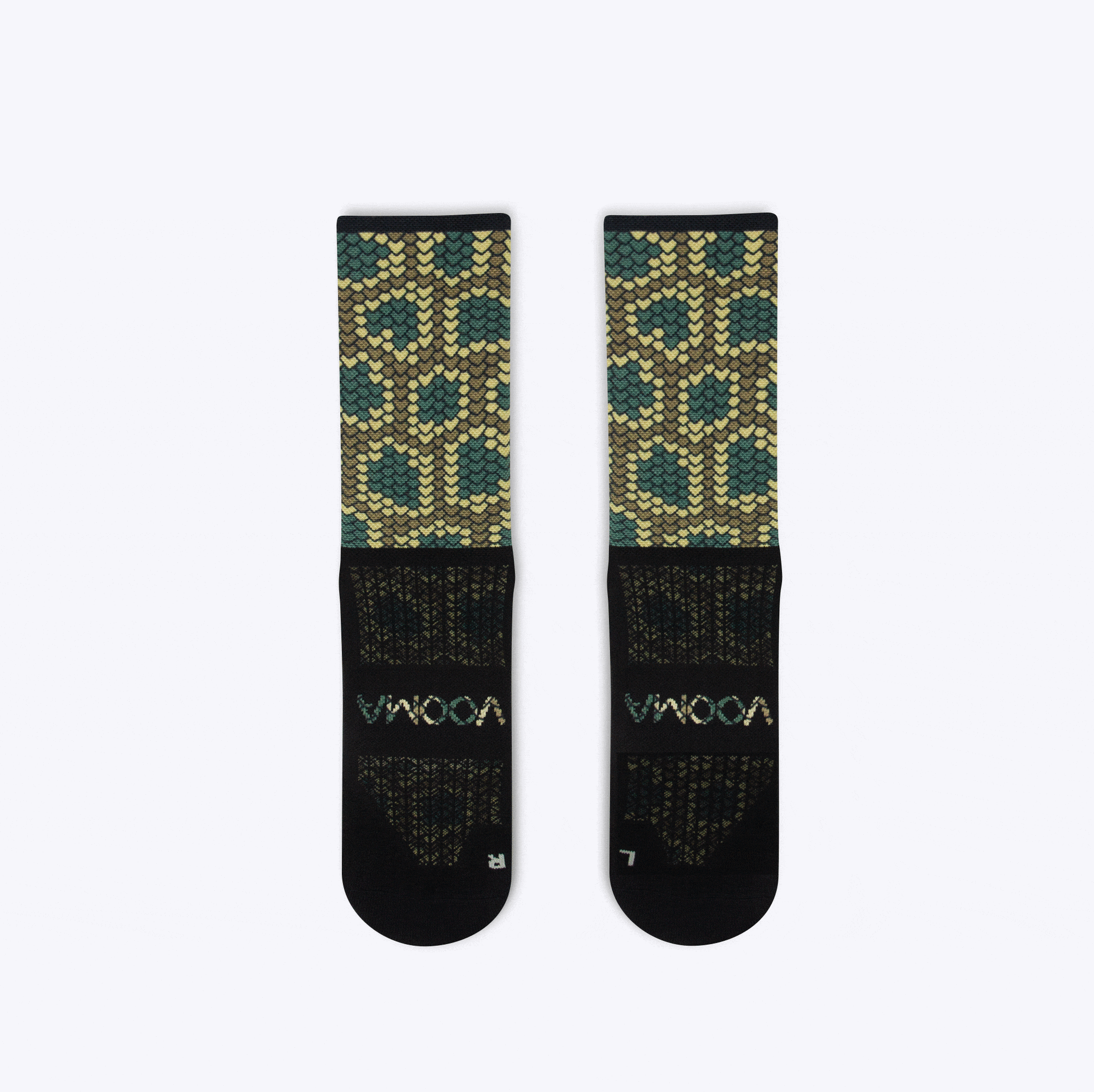 Snake skin quarter sock | Vooma Socks UK