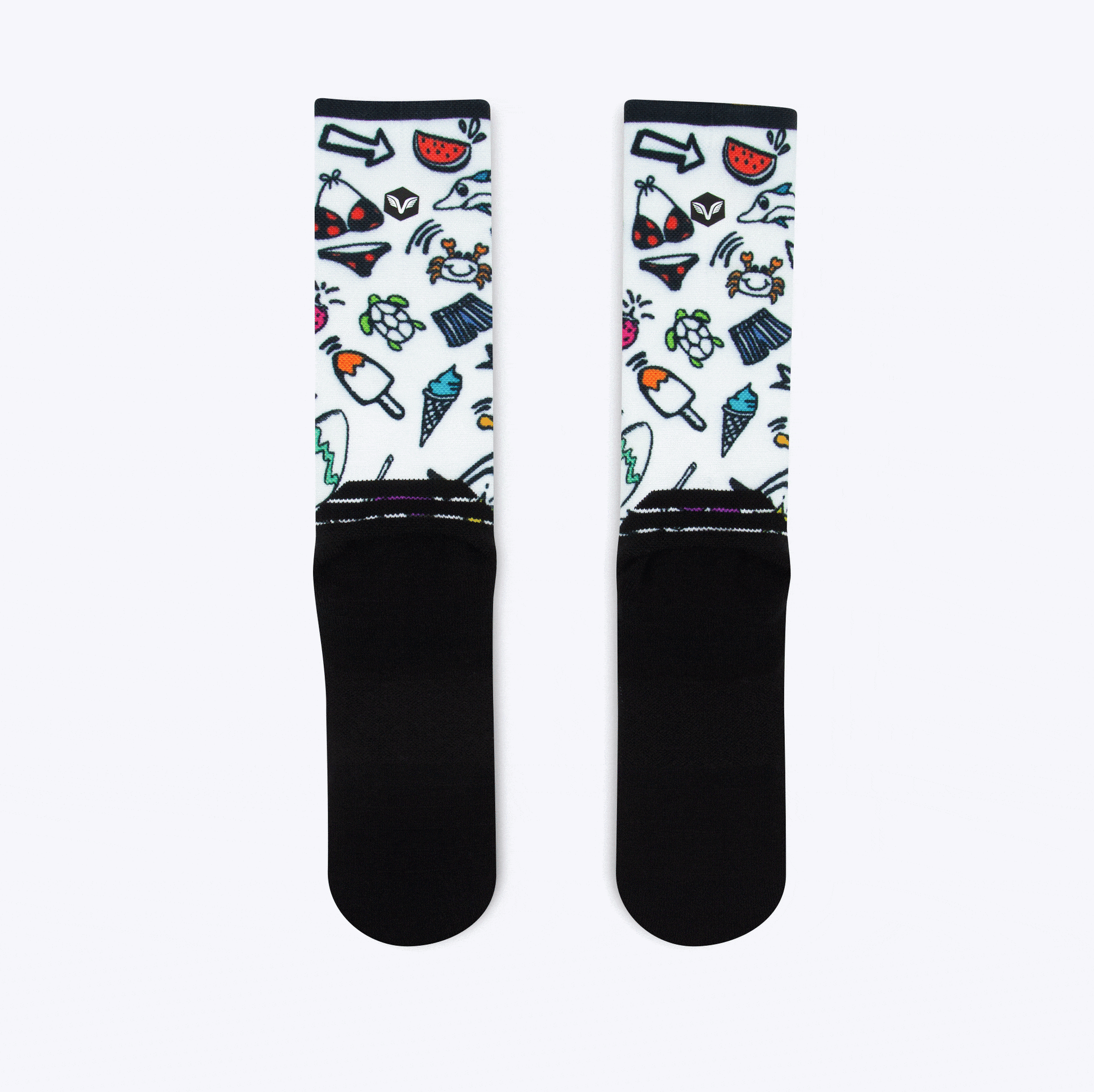 Summer vibes crew sock | Vooma Socks UK