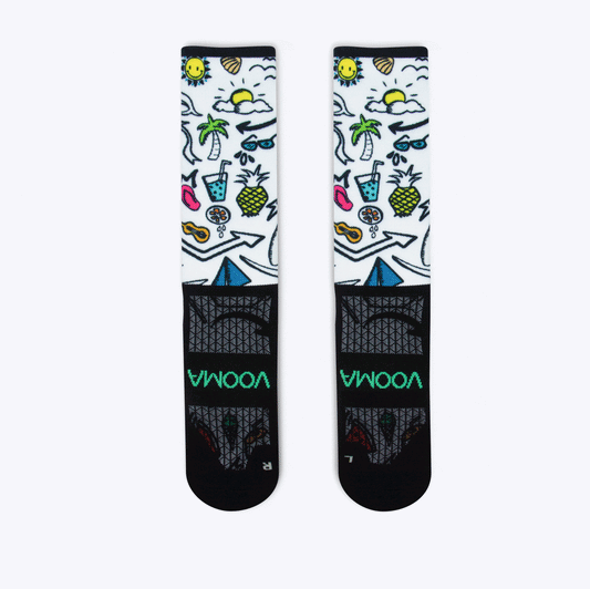 Summer vibes crew sock | Vooma Socks UK