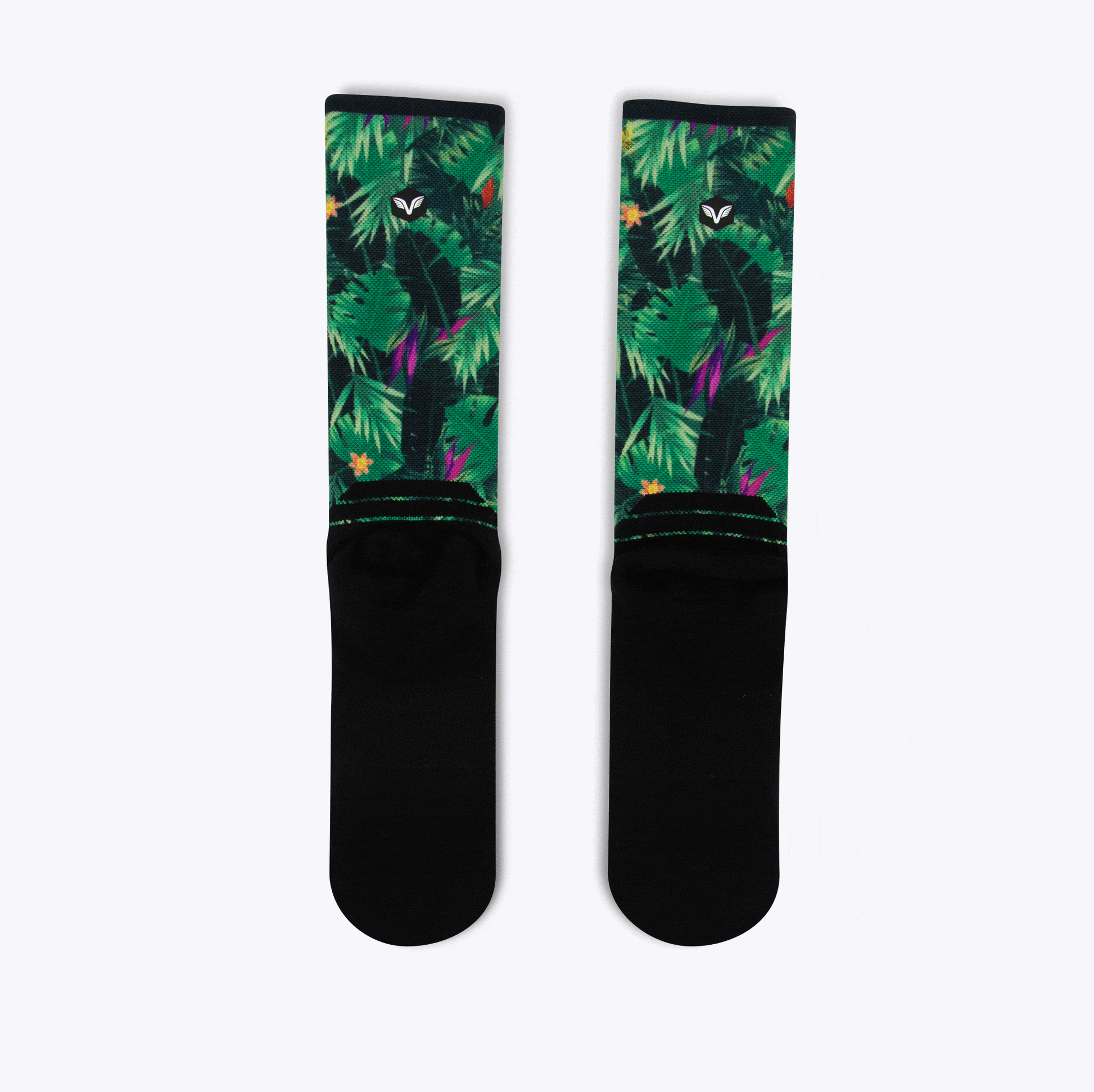 Tropical forest crew sock | Vooma Socks UK