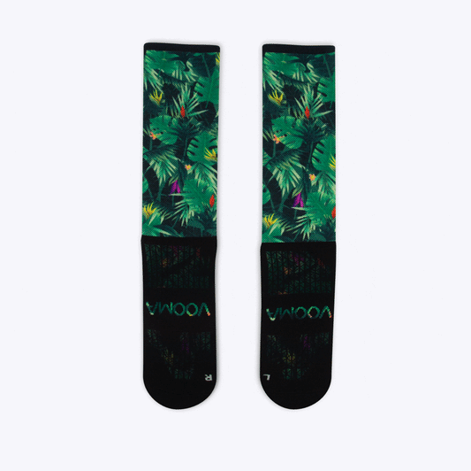 Tropical forest crew sock | Vooma Socks UK